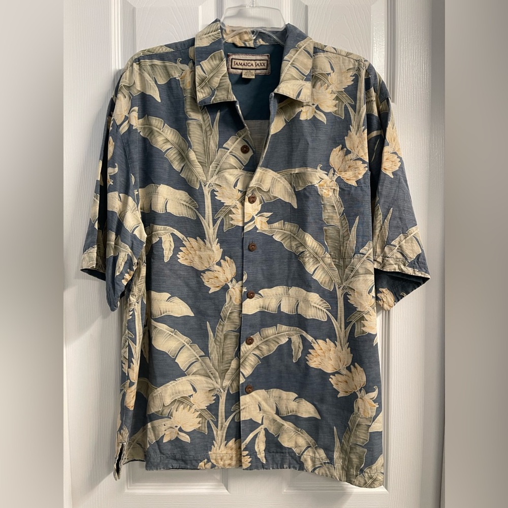 Jamaica Jaxx 100% Silk Shirt size L